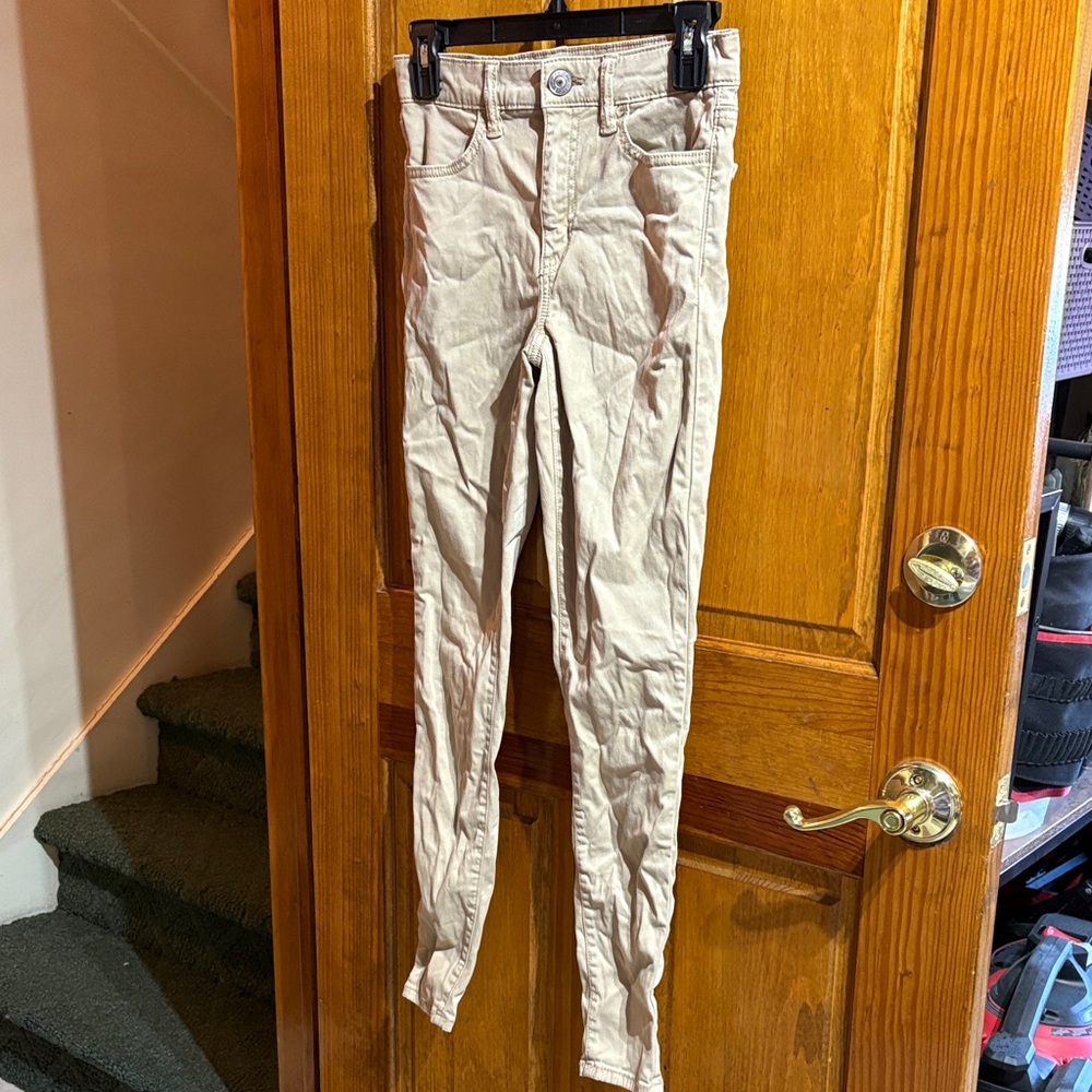 American Eagle Outfitters Women's Skinny Jeans in Tan